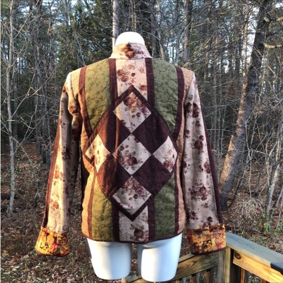 Handmade quilted reversible jacket size - Picture 5 of 9